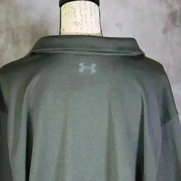 Under Armour Men's XXL Short Sleeve Polo/Golf Shirt collared  closure Grey/gray - Picture 7 of 10